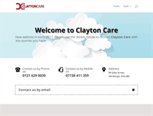 Tablet Screenshot of claytoncare.com